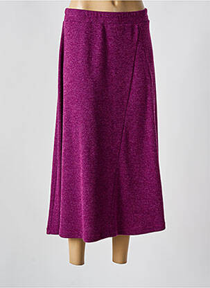 Jupe longue taille normale violet FRANCK ANNA femme