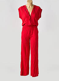 Combi-pantalon poches manches courtes rouge S.OLIVER femme