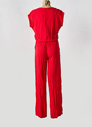 Combi-pantalon fermeture boutonnée sur le devant manches courtes rouge S.OLIVER femme
