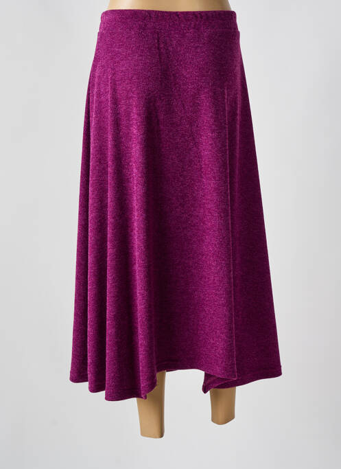 Jupe longue taille normale violet FRANCK ANNA femme