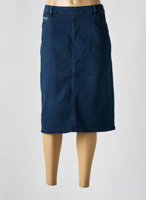 Jupe mi-longue bleu DIANE LAURY pour femme