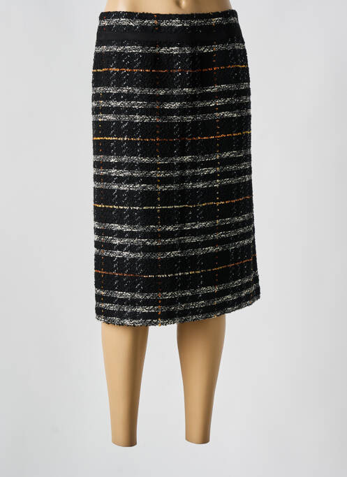 Jupe mi-longue noir CHRISTINE LAURE pour femme
