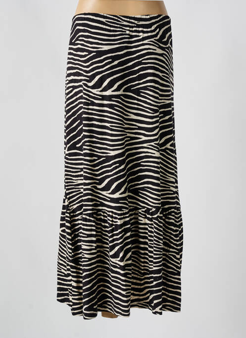 Jupe mi-longue noir GEISHA pour femme