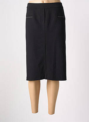 Jupe mi-longue coupe droite noir DIANE LAURY femme