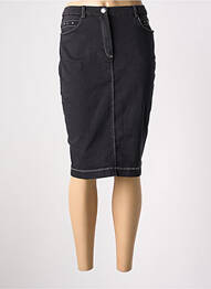 Jupe mi-longue taille à pinces noir CHRISTINE LAURE femme
