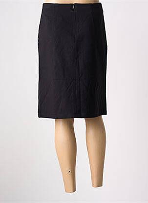 Jupe mi-longue stretch noir CHRISTINE LAURE femme