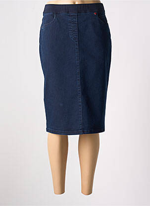 Jupe mi-longue stretch bleu TONI DRESS femme