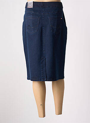 Jupe mi-longue stretch bleu TONI DRESS femme