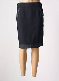 Jupe mi-longue coupe droite bleu CHRISTINE LAURE femme