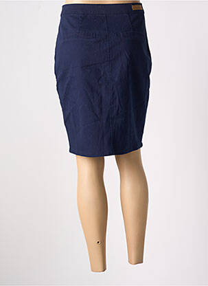 Jupe mi-longue stretch bleu LA FIANCEE DU MEKONG femme