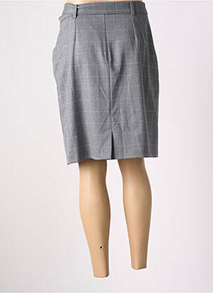 Jupe mi-longue coupe droite gris JULIE GUERLANDE femme