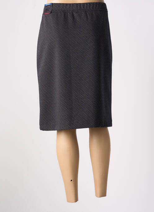 Jupe mi-longue coupe droite noir TONI DRESS femme