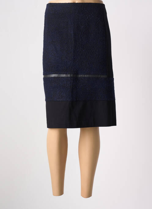 Jupe mi-longue bleu CHRISTINE LAURE pour femme