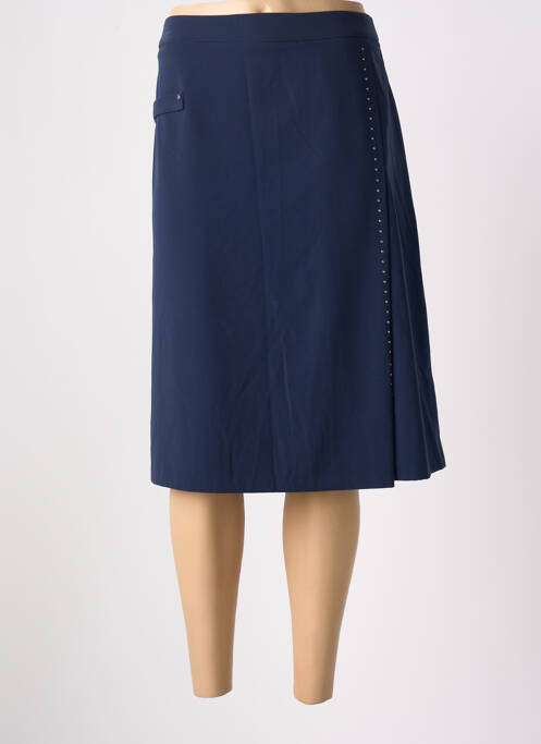 Jupe mi-longue bleu DIANE LAURY pour femme