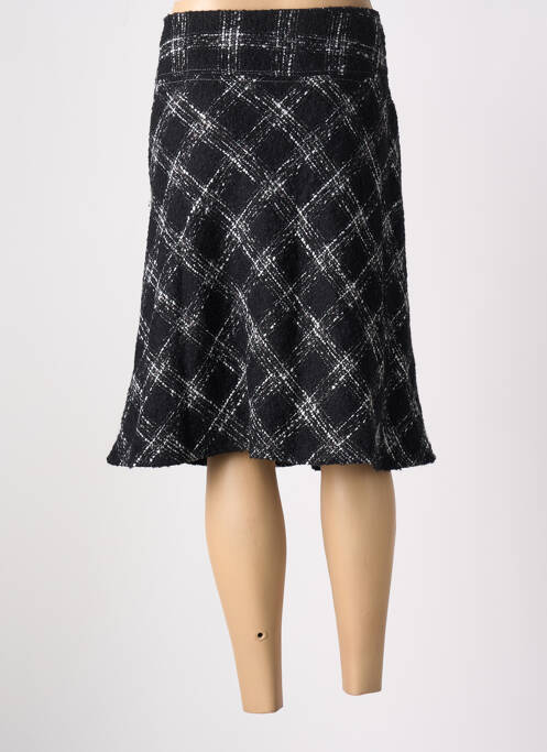 Jupe mi-longue noir CHRISTINE LAURE femme