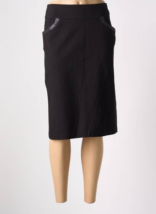 Jupe mi-longue noir CHRISTINE LAURE pour femme