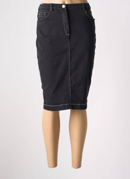 Jupe mi-longue noir CHRISTINE LAURE pour femme