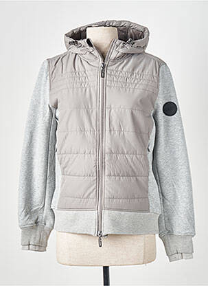Doudoune manches longues a capuche gris GAZE femme
