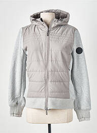 Doudoune poches a capuche gris GAZE femme