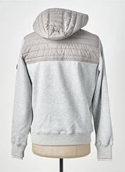 Sweat-shirt à capuche gris GAZE pour homme seconde vue