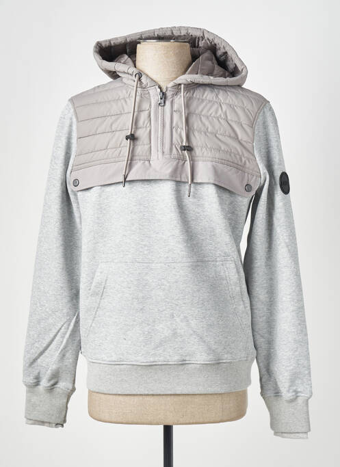 Sweat-shirt à capuche gris GAZE pour homme