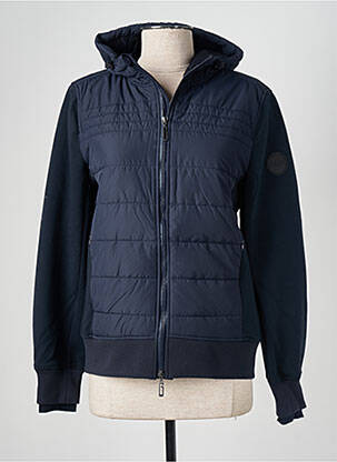 Doudoune manches longues a capuche bleu GAZE femme