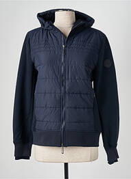 Doudoune poches a capuche bleu GAZE femme