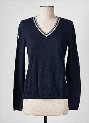 Pull coupe cintrée manches longues bleu GAZE femme