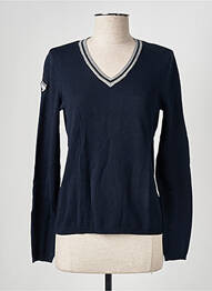 Pull coupe cintrée manches longues bleu GAZE femme