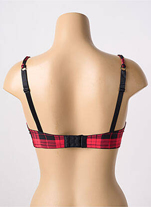 Soutien-gorge effet matière satinée haut soutien-gorge moulé rouge ESCORT femme