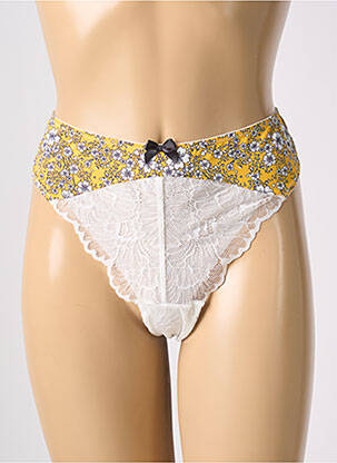 Tanga tanga jaune ESCORT femme