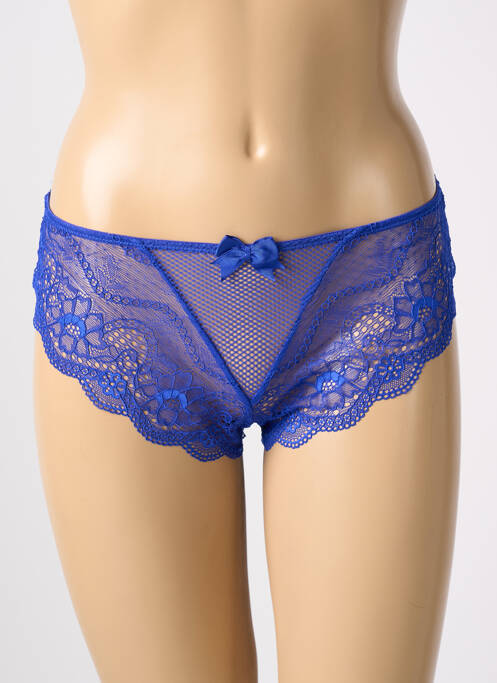 Tanga bleu ESCORT pour femme