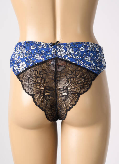 Tanga bleu ESCORT pour femme