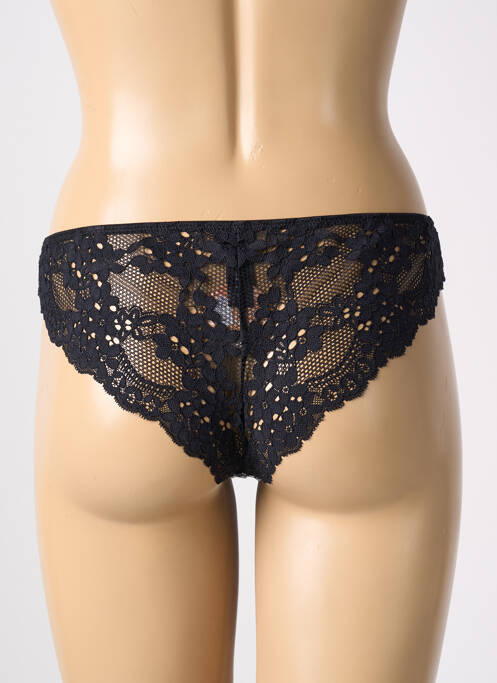 Tanga noir ESCORT pour femme