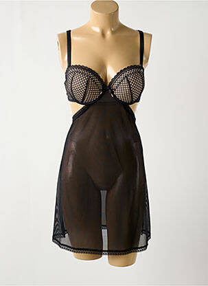 Nuisette/combinette stretch noir ESCORT femme