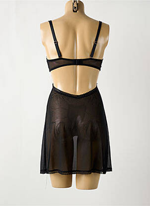 Nuisette/combinette stretch noir ESCORT femme