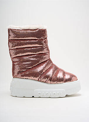 Bottines/boots fourrée talon de 7 à 9cm rose CASADEI femme