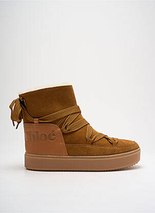 Bottines/boots fourrée talon de 4 à 6cm marron SEE BY CHLOÉ femme