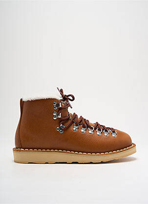 Bottines/boots fourrée talon plat jusqu'à 3cm marron DIEMME femme