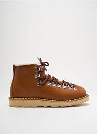 Bottines/boots matière lisse talon plat jusqu'à 3cm marron DIEMME femme