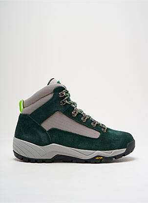 Baskets nubuck talon de 4 à 6cm vert DIEMME femme
