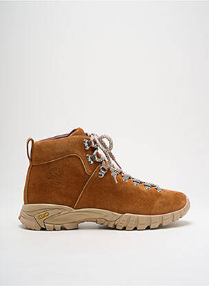 Baskets nubuck talon de 4 à 6cm marron DIEMME femme