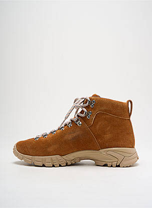 Baskets nubuck talon de 4 à 6cm marron DIEMME femme