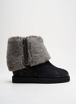 Bottines/boots fourrée talon de 7 à 9cm noir ASH femme