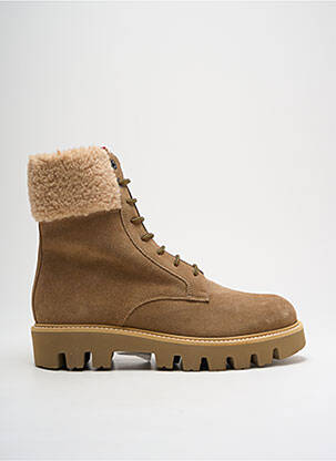Bottines/boots nubuck talon de 4 à 6cm beige BOGNER femme