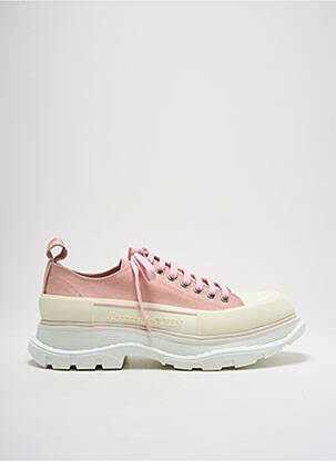 Baskets bout rond talon de 4 à 6cm rose ALEXANDER MCQUEEN femme