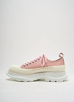 Baskets bout rond talon de 4 à 6cm rose ALEXANDER MCQUEEN femme
