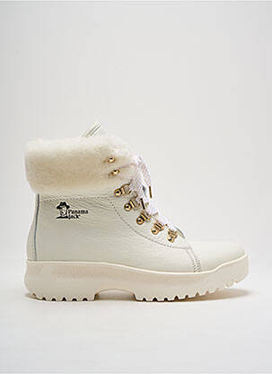 Bottines/boots fourrée talon de 4 à 6cm beige PANAMA JACK femme