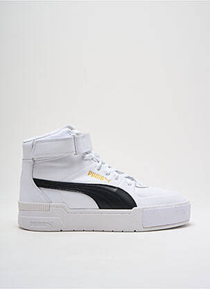 Baskets bout rond talon de 4 à 6cm blanc PUMA femme