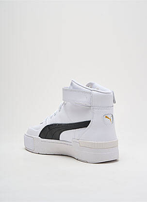 Baskets bout rond talon de 4 à 6cm blanc PUMA femme